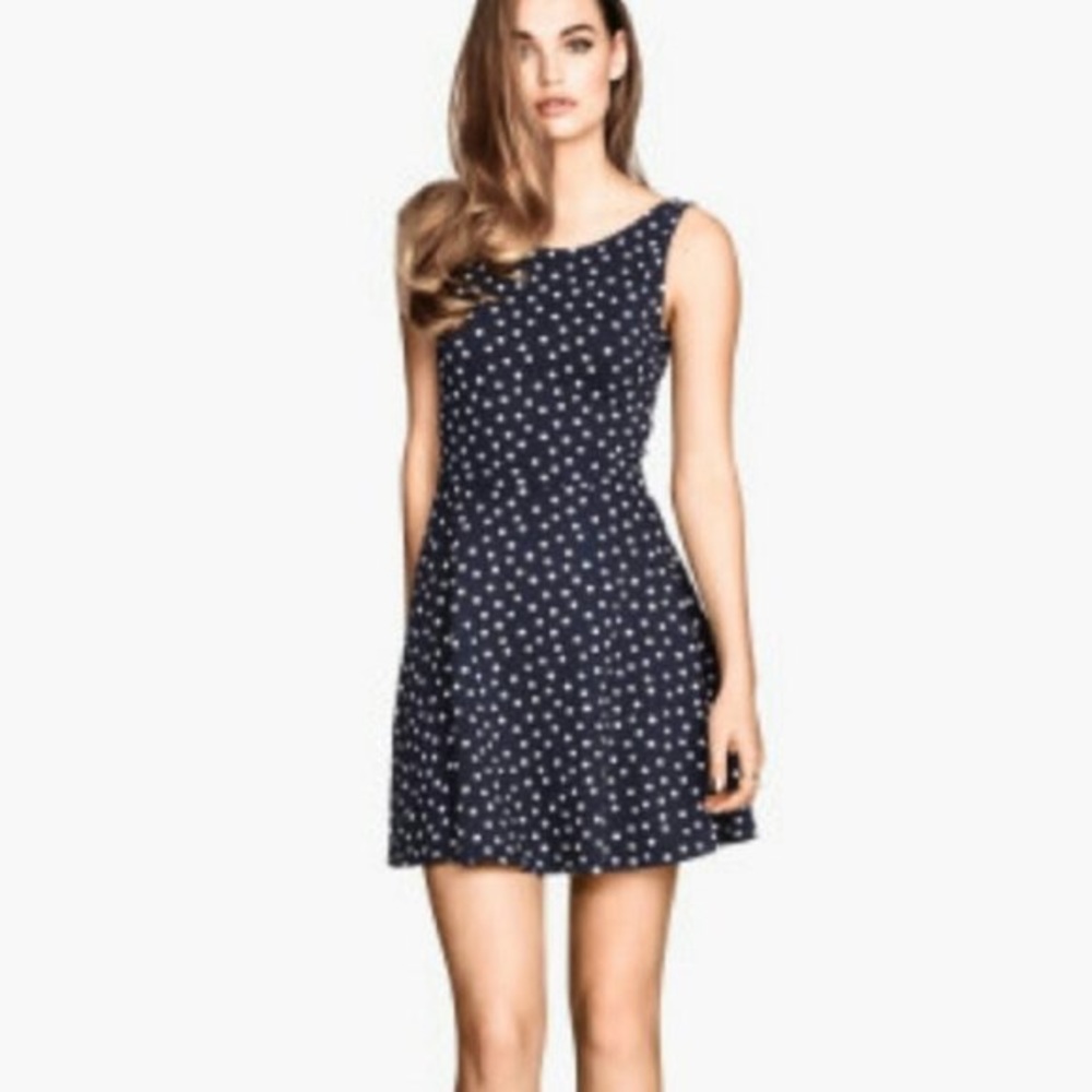 H&M Dress Navy Blue